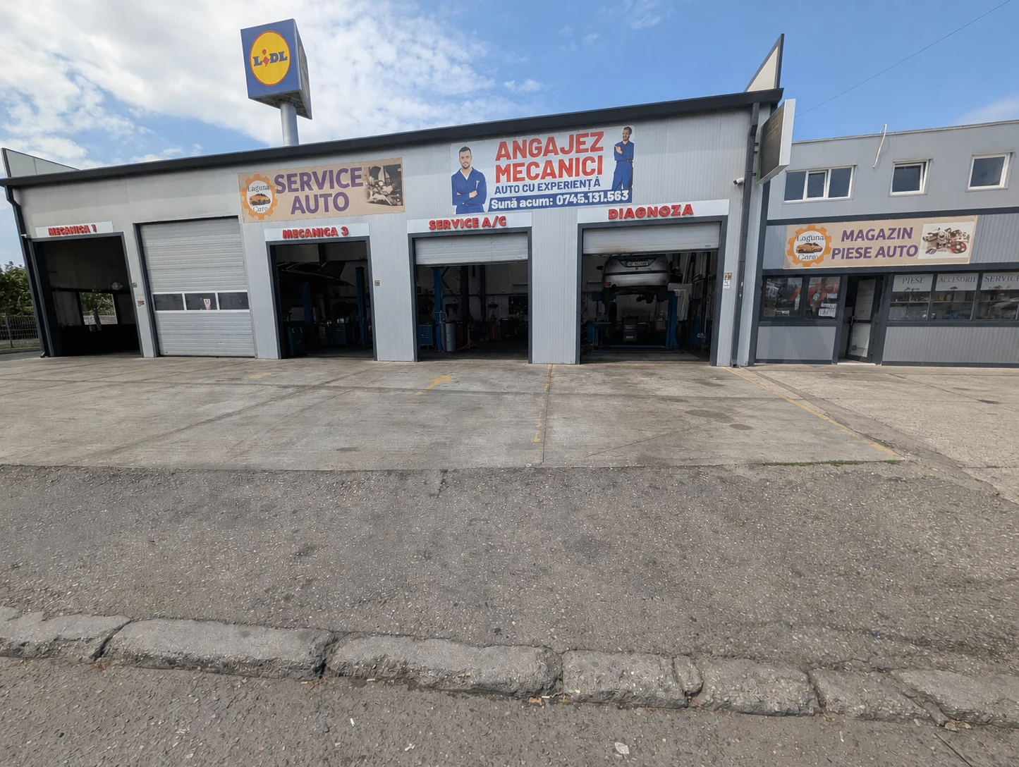 Accesul către rampele Laguna Service